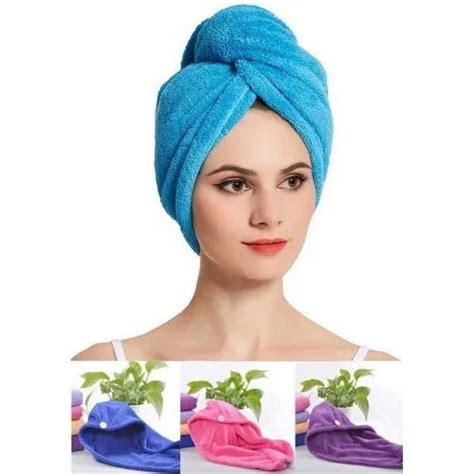 Cotton Plain Head Towel Wrap, For Bathroom, Size: 40 Inch * 15 Inch at Rs 35/piece in Surat