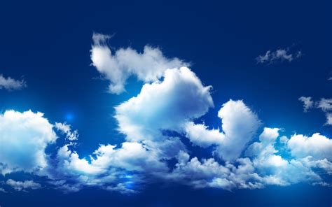 Blue Sky With Clouds Wallpaper (56+ images)
