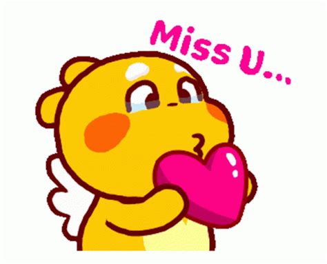 Qoobee Miss You GIF - Qoobee MissYou Heart - Discover & Share GIFs