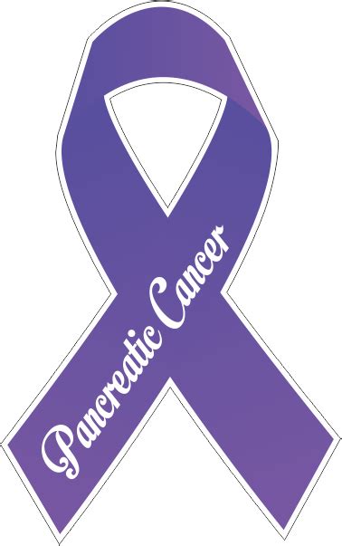 pancreatic cancer ribbon decal 1