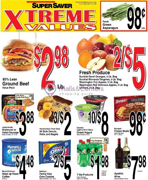 Super Saver Weekly Ad - sales & flyers specials - MallsCenters