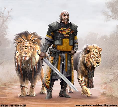 Concept Art and Design of Travis Lacey - Ravenseye Studios: African warrior - medieval african ...