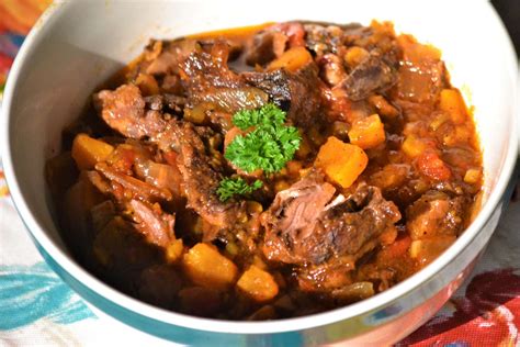 Slow Cooker Smoked Oxtail and Sweet Potato Stew Recipe