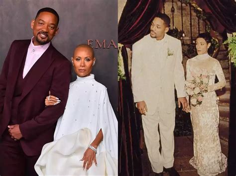 Take a look back at Jada Pinkett Smith and Will Smith's coordinating, all-white wedding outfits ...