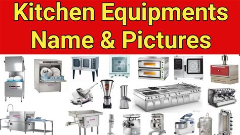 Commercial Kitchen Equipments Name and Pictures #Hotel #Restaurant #Hotelsetup #Kitchen - YouTube