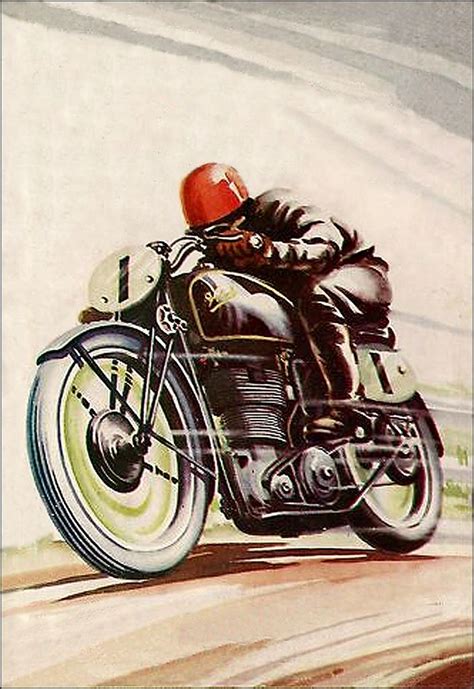 1930's Velocette Race Glory | Vintage motorcycle art, Vintage motorcycle posters, Vintage racing ...