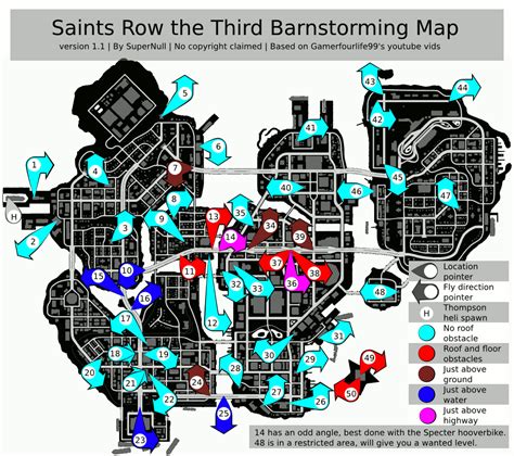 Saints Row The Third Remastered All Barnstorming Locations in Saints ...