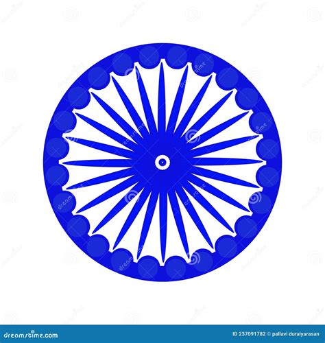 Illustrated Design about Indian Flag Blue Wheel. Ashoka Chakra with 24 Spokes Stock Illustration ...