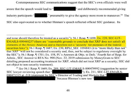 XRP News: SEC Staff Emails Reveal XRP Failed Howey Test