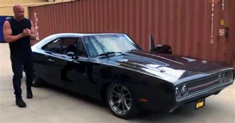 Watch as Vin Diesel Receives a 1,650-HP 1970 Dodge Charger on the Set of 'Fast & Furious 9' - Maxim