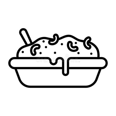 Macaroni with Cheese Icon Line Style Icon. Melted Cheese Vector Illustration Stock Vector ...