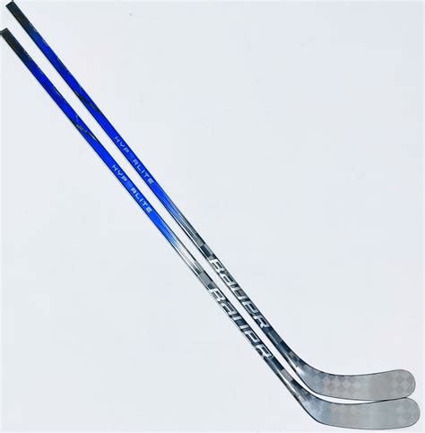 New 2 Pack Custom Blue Bauer Vapor Hyperlite 2 Hockey Sticks-LH-P92-55 Flex-Grip | SidelineSwap