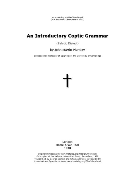 coptic grammar | Grammatical Number | Grammatical Gender