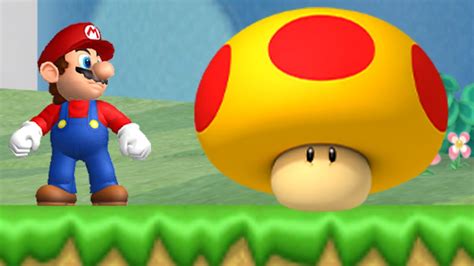 Can Mario use a Mega Mushroom in New Super Mario Bros. Wii ? - YouTube