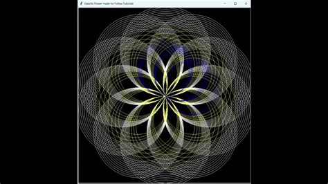 Beautiful Flower Design Using Python Turtle Library - YouTube