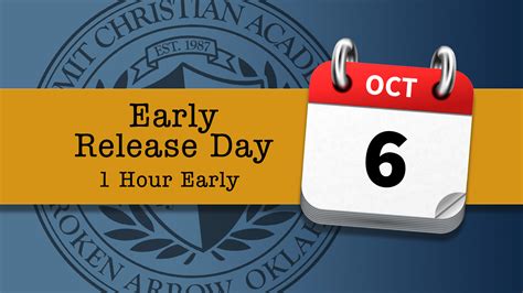 Early Release Day – Summit Christian Academy