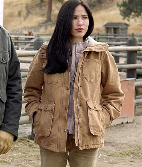 Yellowstone Season 2 Kelsey Asbille Monica Dutton Jacket