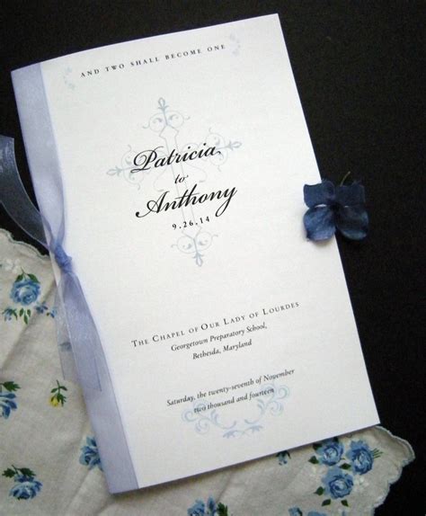 DIY Print Your Own Wedding Program With Custom Color and Text - Etsy