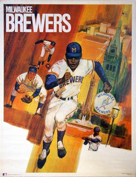 Milwaukee Brewers Classic Theme Art Poster - ProMotions 1971 | Milwaukee brewers, Team theme ...