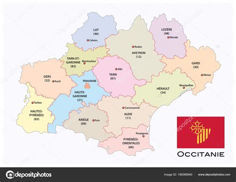 Carte Région Occitanie | Carte