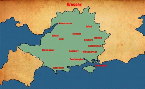 Map of Wessex by SteamPoweredWolf on DeviantArt