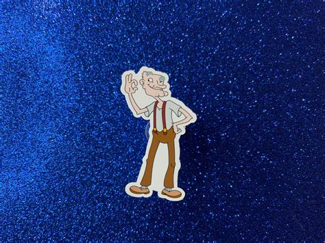 Grandpa Steely Phil Hey Arnold Die Cut Sticker / Water | Etsy