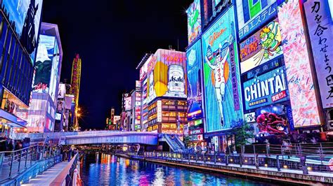 dotonbori, osaka japan at night - YouTube