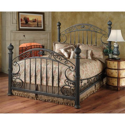 Wrought Iron King Bed & Headboard | Foter