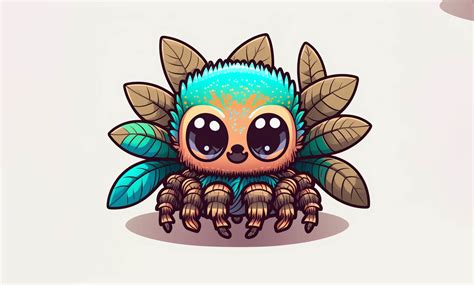 Cute Tarantula Kawaii Clipart Graphic by Poster Boutique · Creative Fabrica