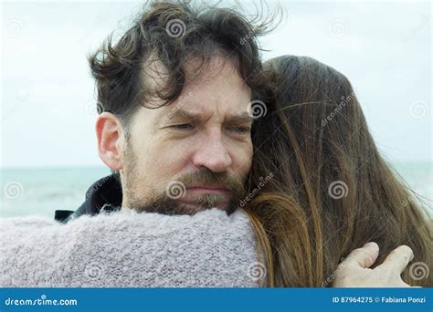 Sad Man Hugging Girlfriend Feeling Negative and Unhappy Stock Image - Image of depressed ...