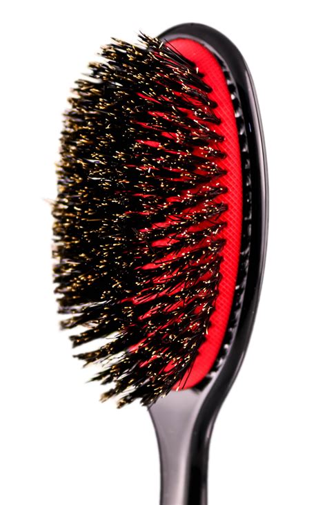 denman small natural boar bristle grooming hair brush, black, p082sblk - Walmart.com