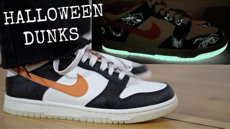 NIKE DUNK LOW PRM HALLOWEEN REVIEW & ON FEET....ARE THESE GLOW IN THE ...