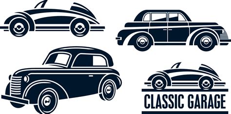 Classic Car Silhouette, Classic car logo silhouette | Premium Vector - Do you know someone who ...