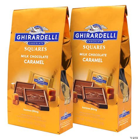 Ghirardelli Chocolate Squares Milk & Caramel, 9.04 oz, 2 Pack ...