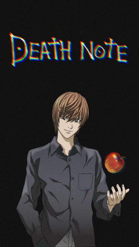 Download Light Yagami Apple Death Note Wallpaper | Wallpapers.com