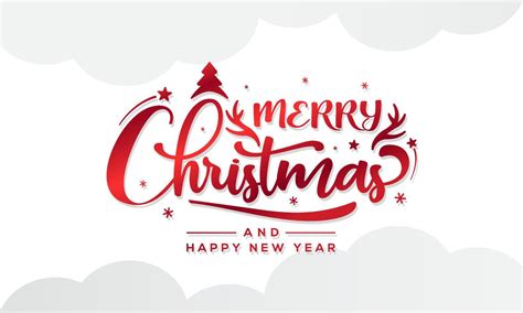 Merry christmas logo script vector illustration 3572414 Vector Art at Vecteezy