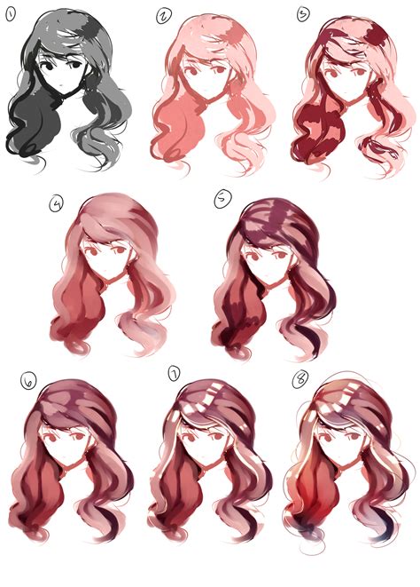 Hair Paint Tutorial | Tutoriais de pintura digital, Tutoriais de ...