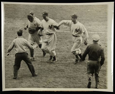 Lot Detail - 1947 New York Yankees Brooklyn Dodgers World Series Original 7" x 9" Photos- Lot of 4