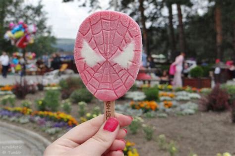 spider-man popsicle. ♡ | Cute desserts, Spiderman theme, Popsicle recipes