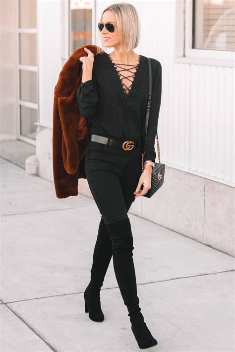 All Black Dressy Date Night Look - Straight A Style | Date night outfit ...