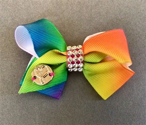 Small Hair Bow Clip Vintage Rainbow Hair Clip Colorful Hair | Etsy