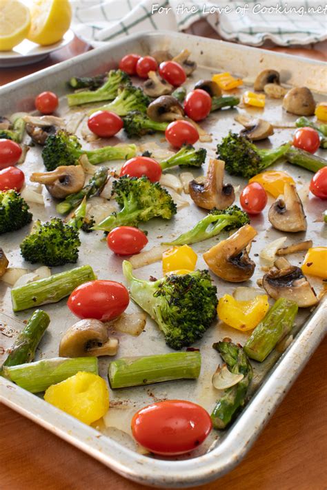 Sheet Pan Roasted Vegetables | For the Love of Cooking