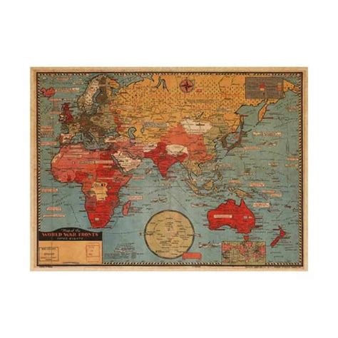 Vintage World Map Poster | Mayfield Market