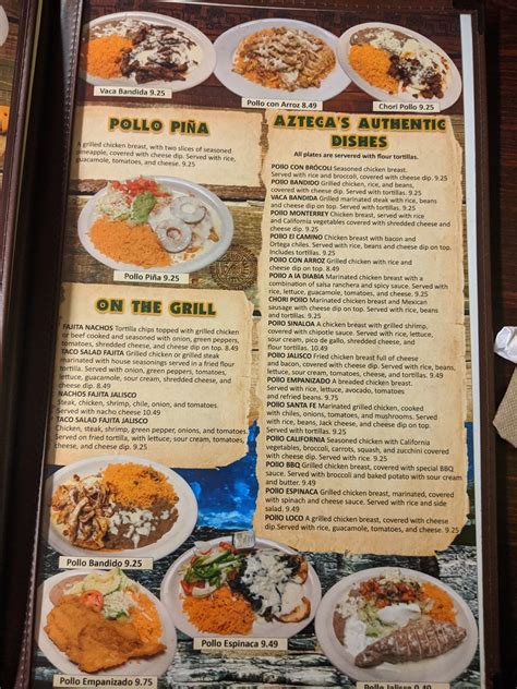 Menu at El Azteca Mexican Grill desserts, Sneedville