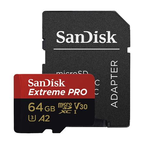 Thẻ Nhớ MicroSDXC SanDisk Extreme Pro V30 A2 64GB 170MB/s SDSQXCY-064G ...