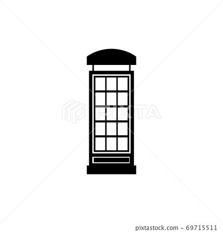 English Phone Booth, London Telephone Box. Flat... - Stock Illustration [69715511] - PIXTA