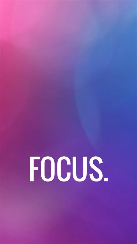 Focus Motivation iPhone Wallpaper