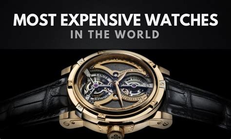 The 20 Most Expensive Watches in the World (2023) | Wealthy Gorilla