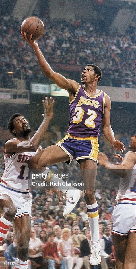 NBA Finals, Los Angeles Lakers Magic Johnson in action vs... News Photo ...