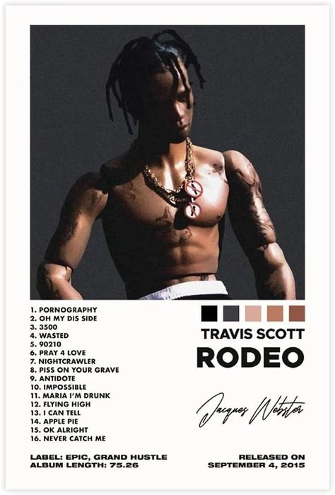 Travis Scott Rodeo Poster | Travis scott album, Rap album covers, Rodeo poster